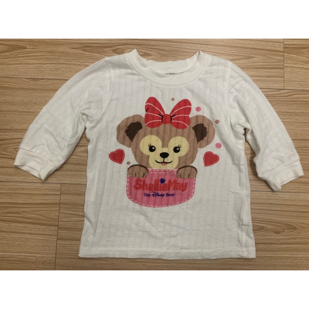 二手極新 迪士尼卡通 七分袖七分褲呼吸棉冷氣衫 薄長袖 居家服 套裝 衣標110約90cm可穿 二款 童裝-細節圖8