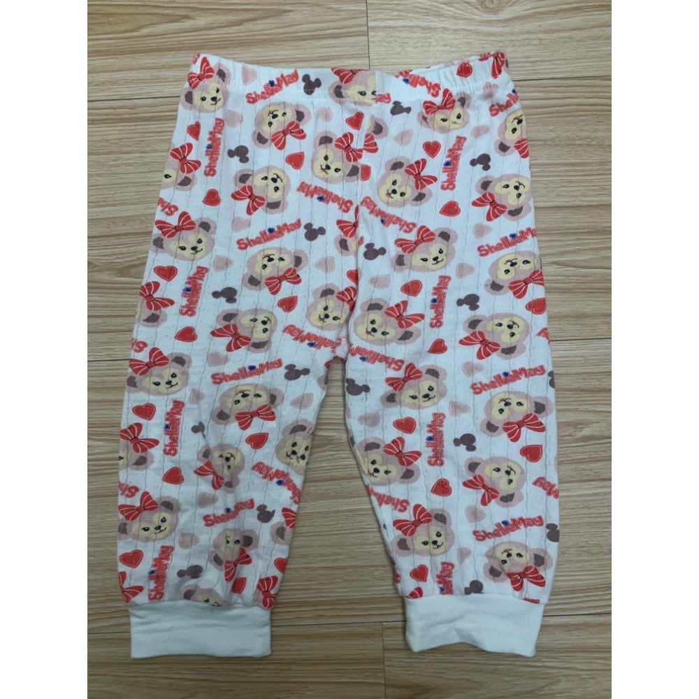 二手極新 迪士尼卡通 七分袖七分褲呼吸棉冷氣衫 薄長袖 居家服 套裝 衣標110約90cm可穿 二款 童裝-細節圖10