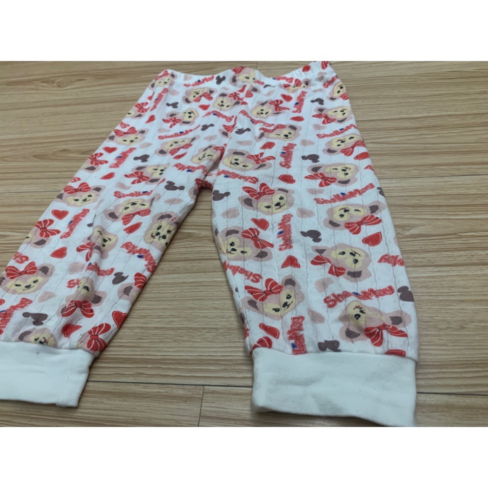 二手極新 迪士尼卡通 七分袖七分褲呼吸棉冷氣衫 薄長袖 居家服 套裝 衣標110約90cm可穿 二款 童裝-細節圖11