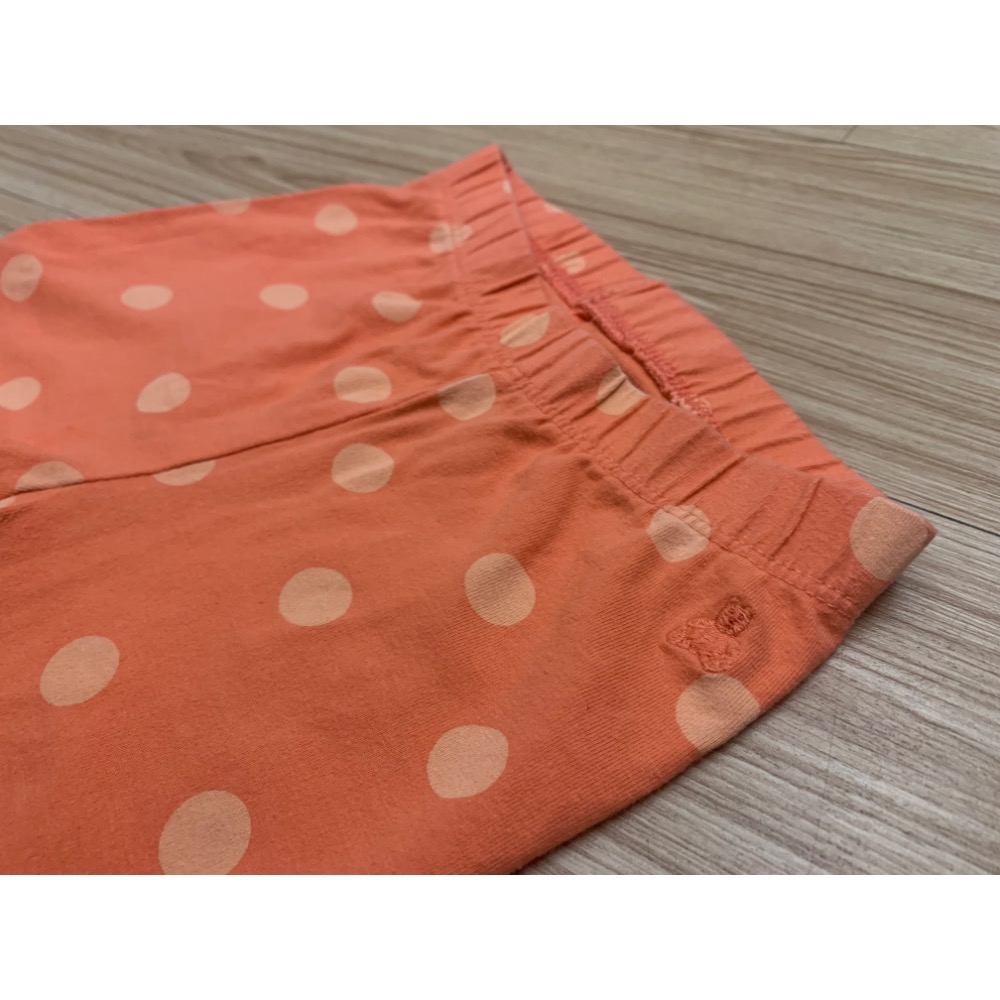 二手保存良好 GAP baby 兒童幼兒女童 布萊納熊刺繡點點長褲 內搭褲 3y 童裝-細節圖4