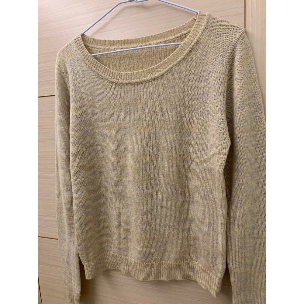 近全新 無印風氣質簡約針織毛衣 羊毛針織上衣-細節圖2