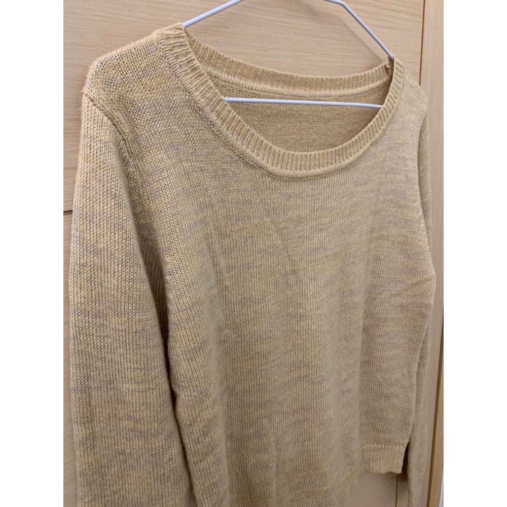 近全新 無印風氣質簡約針織毛衣 羊毛針織上衣-細節圖3