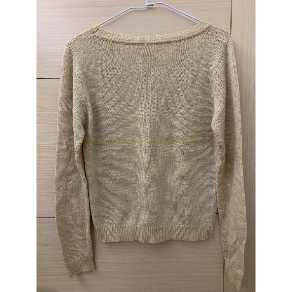 近全新 無印風氣質簡約針織毛衣 羊毛針織上衣-細節圖4
