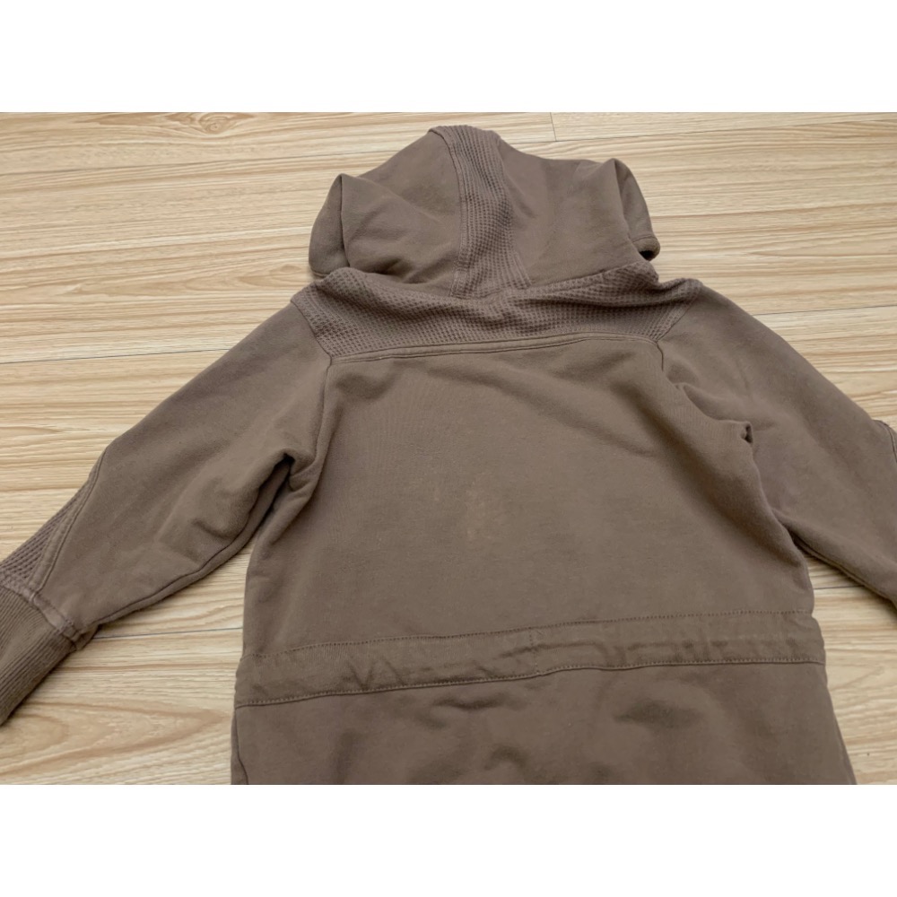 二手保存良好 MARKS & SPENCER 英國 M&S 兒童幼兒 英文字母拼縫綁帶長版連帽外套 90cm 童裝-細節圖9