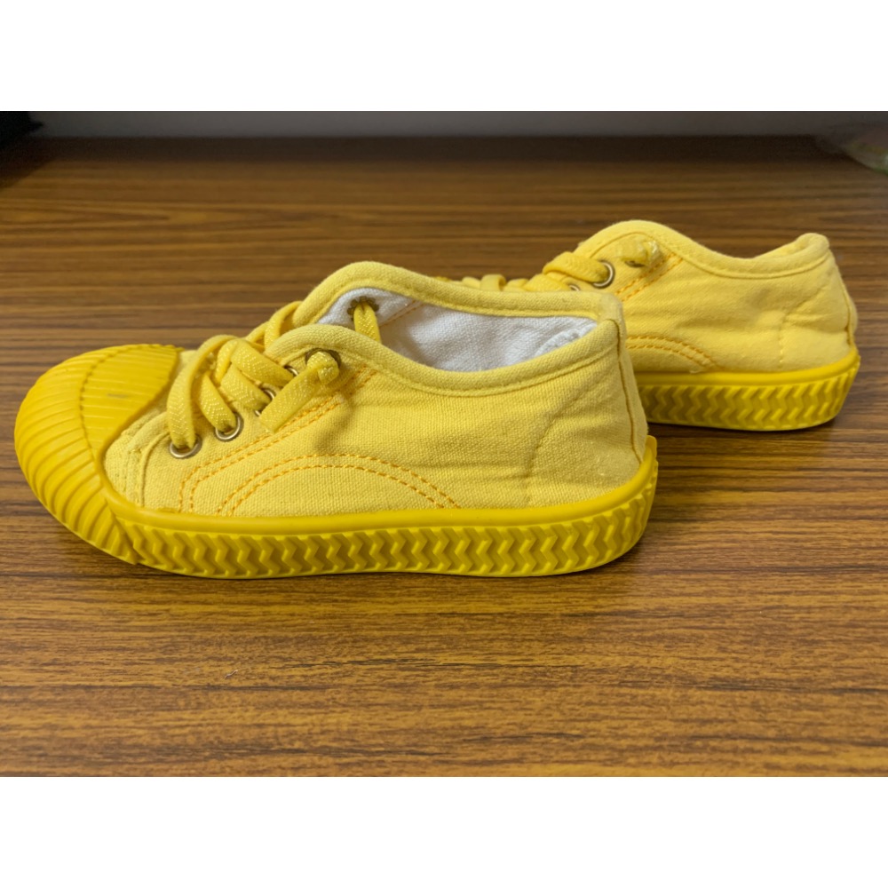 二手少穿很新 兒童幼兒 彈性鞋帶休閒帆布鞋 餅乾鞋 尺寸：29 童鞋-細節圖2