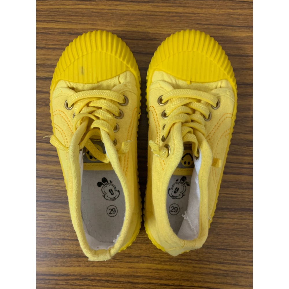 二手少穿很新 兒童幼兒 彈性鞋帶休閒帆布鞋 餅乾鞋 尺寸：29 童鞋-細節圖3