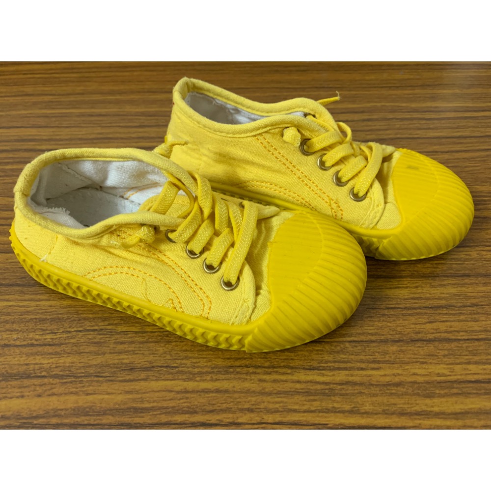 二手少穿很新 兒童幼兒 彈性鞋帶休閒帆布鞋 餅乾鞋 尺寸：29 童鞋-細節圖4
