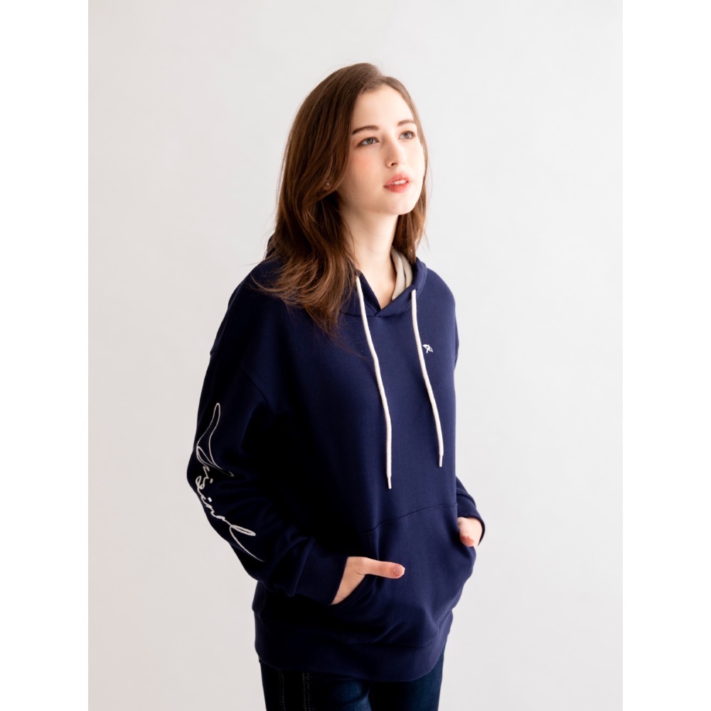 全新 Arnold Palmer 雨傘牌 LOGO刺繡連帽衛衣 連帽上衣 帽T 原價$3450 吊牌未拆-細節圖3