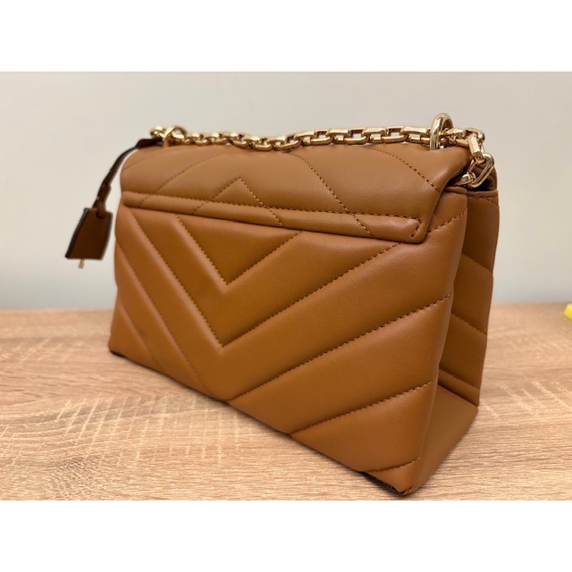 二手近全新 Michael Kors Cece 鍊帶包 焦糖色 MK 斜背鏈條包 肩背包 韓劇夫妻的世界 韓素希同款-細節圖4