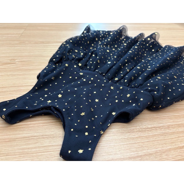 全新 NET 女童幼兒兒童 星星紗裙無袖洋裝 100cm 童裝-細節圖3