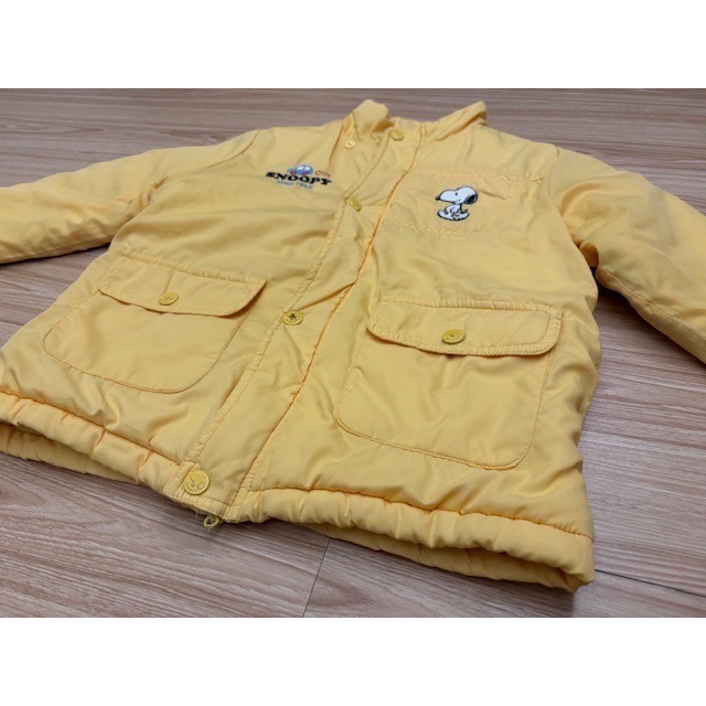 （客訂3件）二手 SNOOPY鋪棉保暖外套 100cm、可愛卡通束口褲約90cm、好朋友們竹節棉上衣約95cm-細節圖2