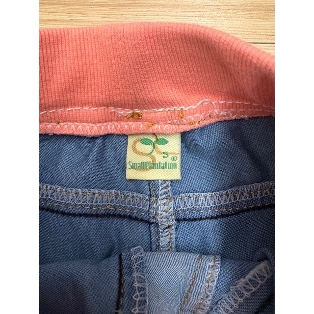 全新 small plantation 小樹園童裝 兒童幼兒女童 亮片兔子小熊拼布牛仔褲 約90cm 短褲 童裝-細節圖5