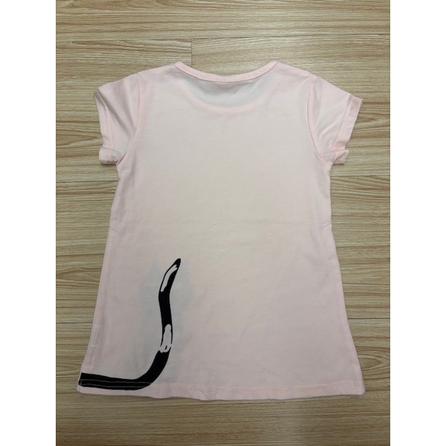 全新 Niki house 兒童幼兒女童 立體貓咪英文字長版衣 約90cm 連身裙 童裝-細節圖4