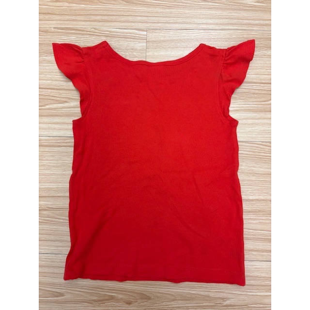 全新 GYMBOREE 健寶園 兒童幼兒女童寶寶 拼布英文字蝴蝶結飛袖上衣 T恤 90cm 童裝-細節圖4