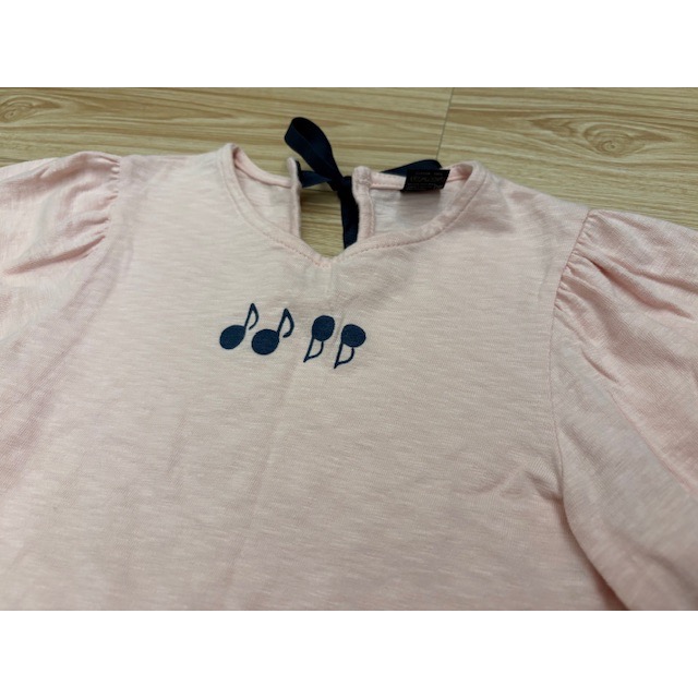 全新 正韓 JK3.16 兒童幼兒女童 櫻桃蓬蓬袖綁帶上衣 約90cm 寬袖T恤 韓國童裝-細節圖3