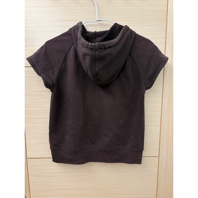 二手少穿 EMA 徽章印花毛圈休閒連帽外套 連帽上衣 小外套-細節圖6