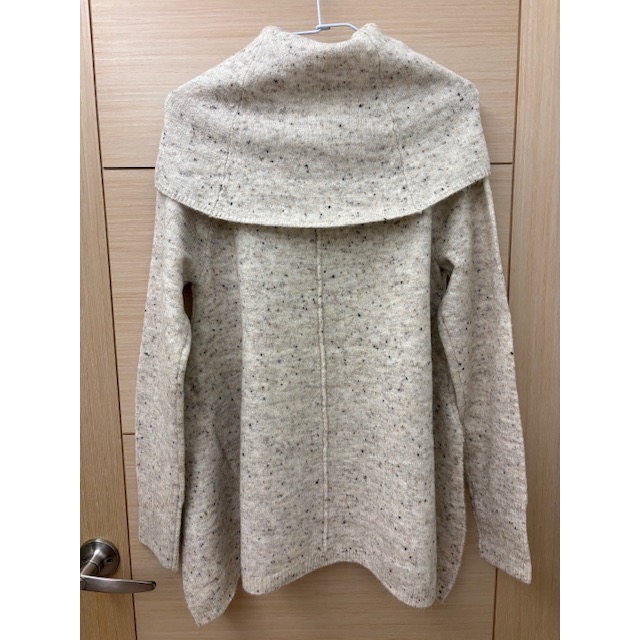 全新 YES LOLA 前短後長高領傘擺針織毛衣 羊毛毛衣-細節圖6