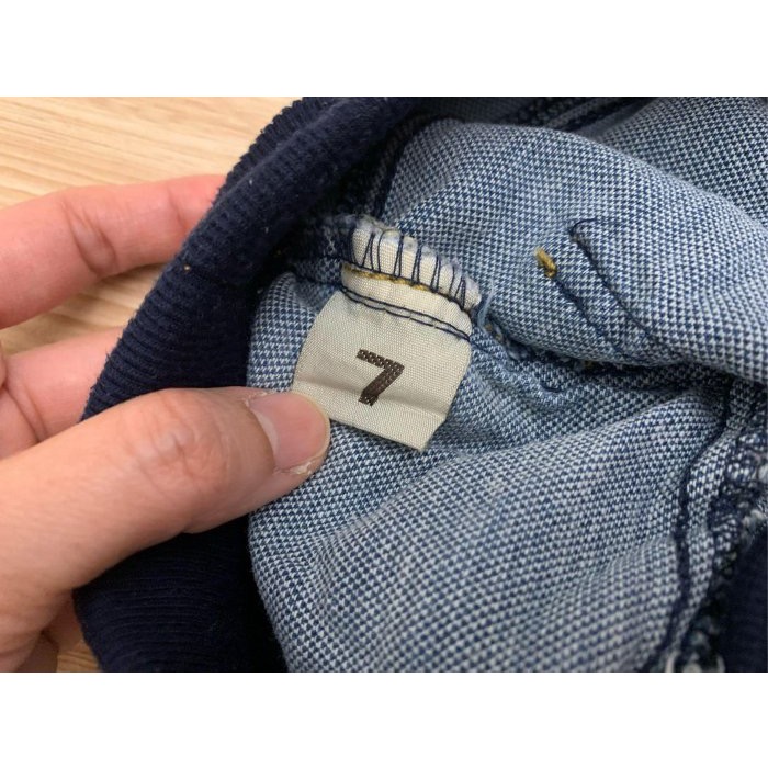 （客訂4件）二手很新 兒童幼兒女童 動物刺繡保暖毛料褲襪 三件合售 約90～100cm、刷色刷破蝴蝶結牛仔褲 約90cm-細節圖10