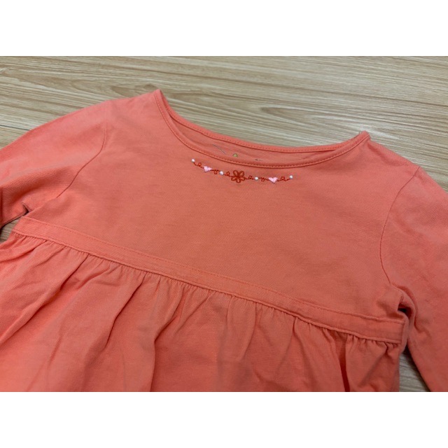 全新 美國 jumping beans兒童幼兒女童 刺繡小花傘擺娃娃裝 T恤 上衣 3T 童裝-細節圖3