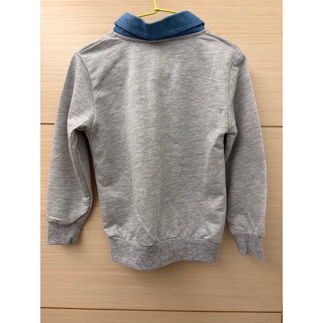 全新 兒童幼兒女童男童 卡通米奇假兩件上衣 T恤 約110cm 童裝-細節圖4