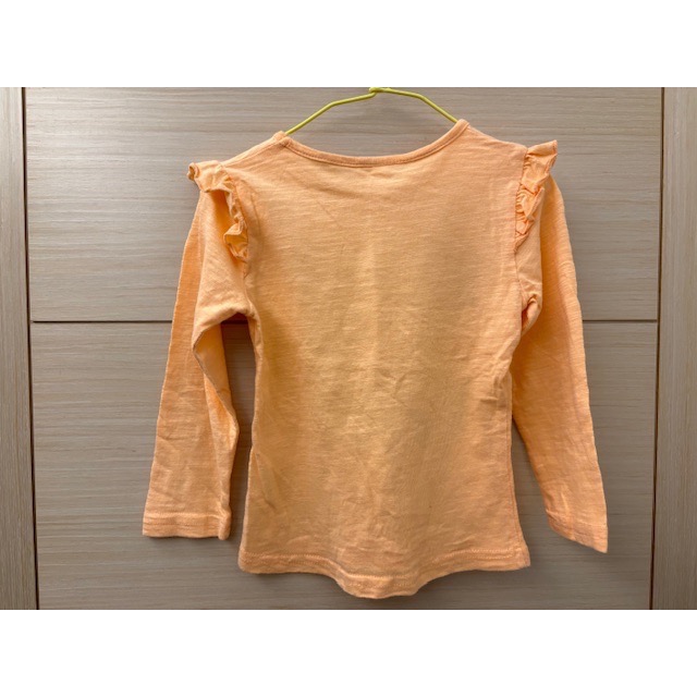 全新 DAYI 兒童幼兒女童 花草閃亮印花荷葉肩上衣 T恤 約100cm 童裝-細節圖6