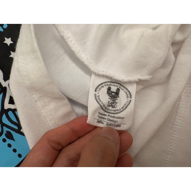 全新 專櫃 LAZY MARU 愛的錫樵夫紀念T恤 上衣 原價$1290 吊牌未拆-細節圖8