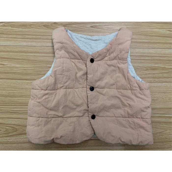 （客訂6訂）二手 荷葉波浪外套、排釦鋪棉背心、小兔子蝴蝶結褲、櫻桃蓬蓬袖上衣 、波浪網紗毛料上衣、全新襯衫式燒花洋裝-細節圖5