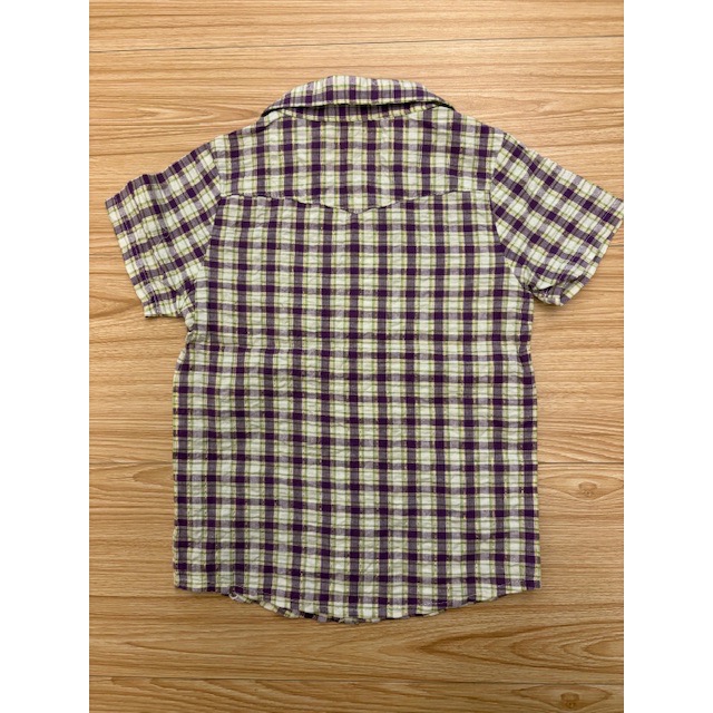 全新 兒童幼兒女童 金蔥格紋口袋休閒襯衫 約110cm 童裝-細節圖4