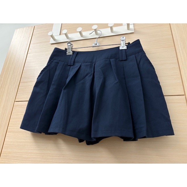 全新 韓版 休閒口袋百褶短褲 褲裙-細節圖2