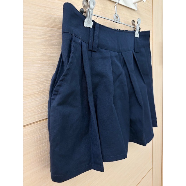 全新 韓版 休閒口袋百褶短褲 褲裙-細節圖3