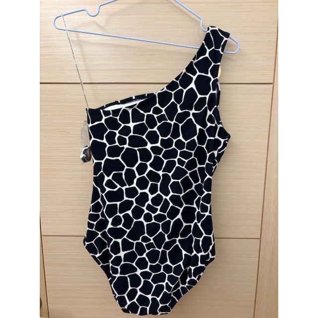 (客訂）全新 Michael Kors 品牌單肩側腰抓皺連身泳裝 泳衣 MK泳裝 附單肩帶-細節圖5