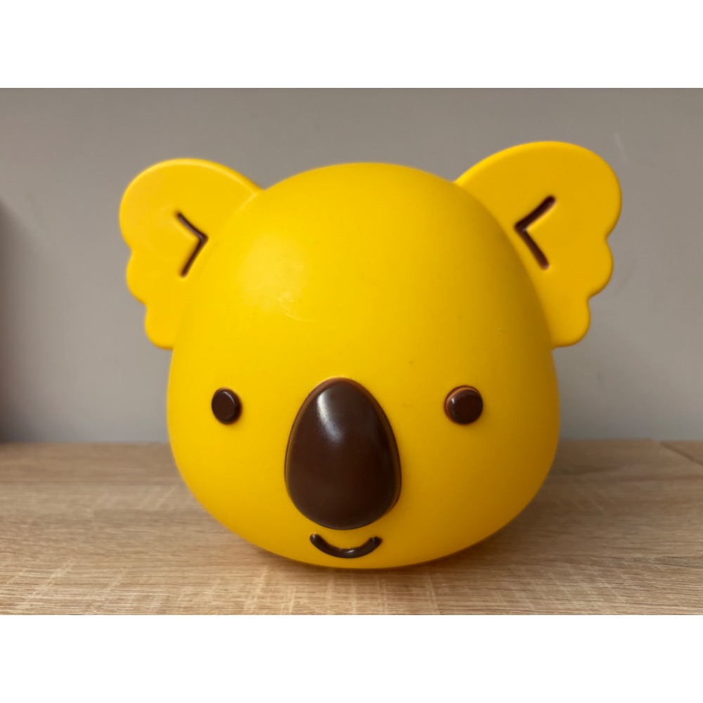 全新 LOTTE 樂天小熊餅造型存錢桶 立體存錢筒 收納盒-細節圖3