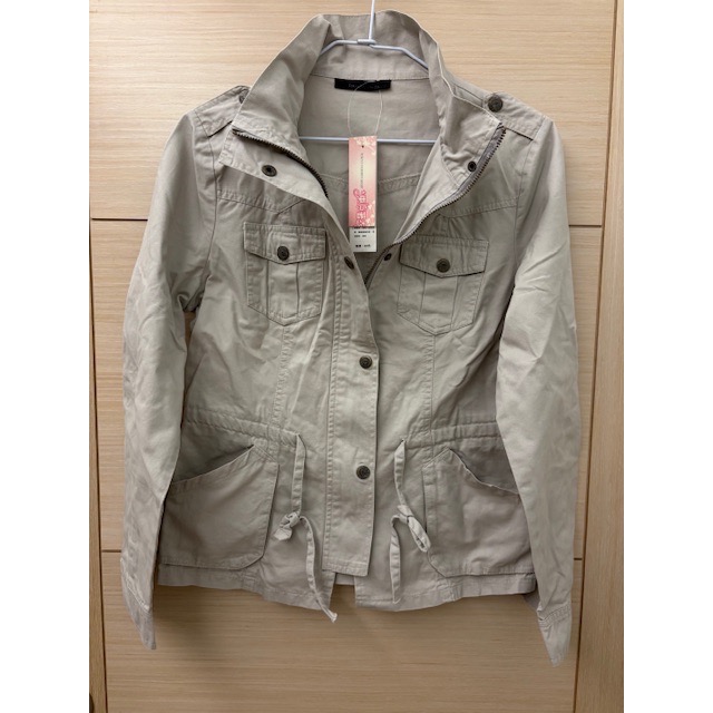 全新 東京著衣 軍裝式帥氣立領休閒外套 卡其薄外套-細節圖3