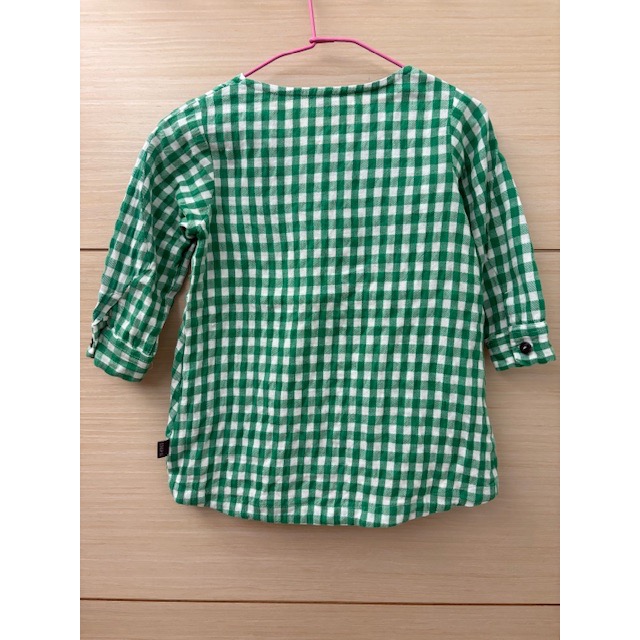 近全新 荷蘭 IMPS & ELFS 兒童幼兒寶寶 開襟格紋上衣 約86cm 童裝-細節圖3