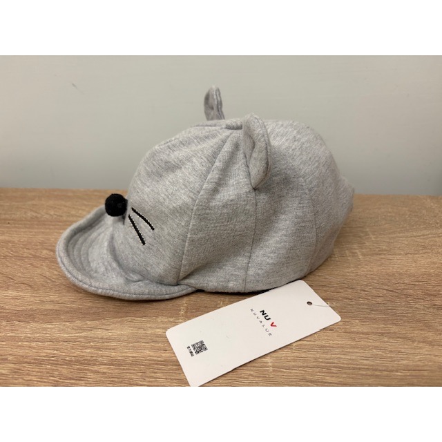 全新 NU V 幼兒兒童小熊造型棒球帽 吊牌未拆 中性款 遮陽帽子-細節圖2