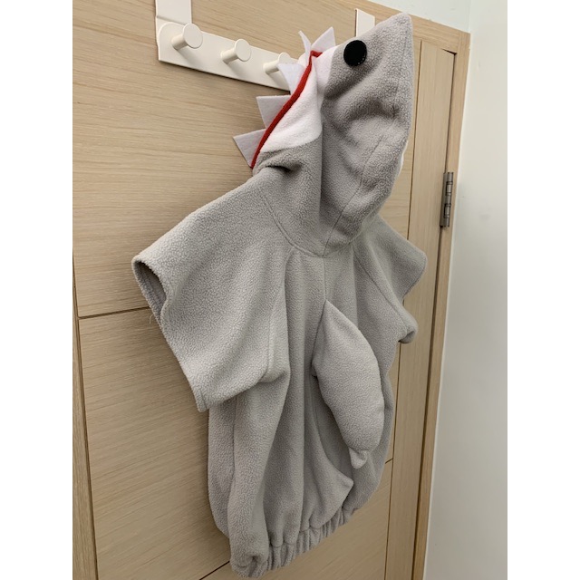 全新 幼兒兒童 鯊魚Cos扮演鯊魚服裝 超萌可愛鯊魚連身裝 尺寸M 萬聖節 變裝舞台表演 可愛造型服 變裝派對-細節圖2