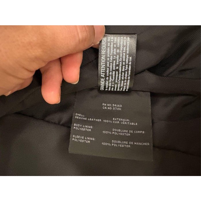 全新 MARC NEW YORK 歐美品牌 騎士翻領修身真皮皮衣外套-細節圖7