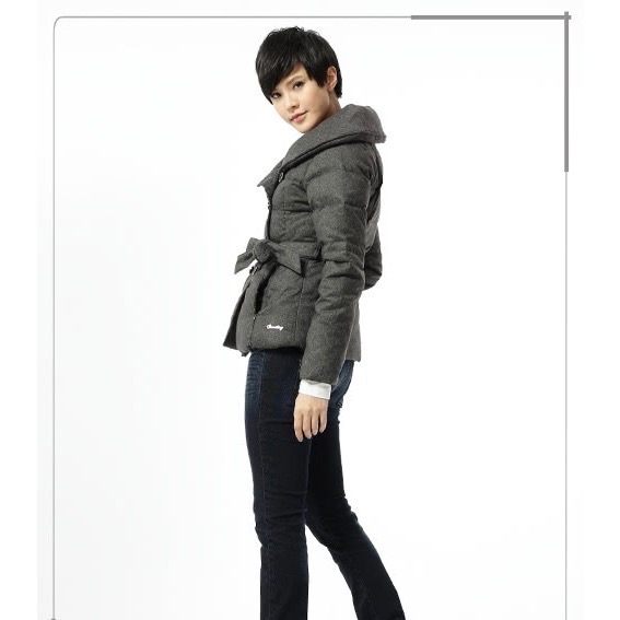 全新 SOMETHING 仿毛呢羽絨外套 原價$3490 吊牌未拆-細節圖2