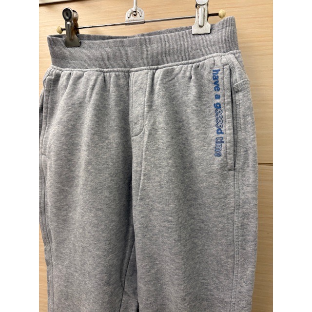 二手近全新 HANG TEN 兒童男童女童 口袋內刷毛保暖運動褲 130cm 童裝 長褲 休閒棉褲-細節圖2