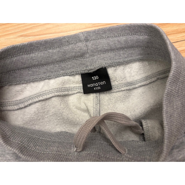 二手近全新 HANG TEN 兒童男童女童 口袋內刷毛保暖運動褲 130cm 童裝 長褲 休閒棉褲-細節圖4