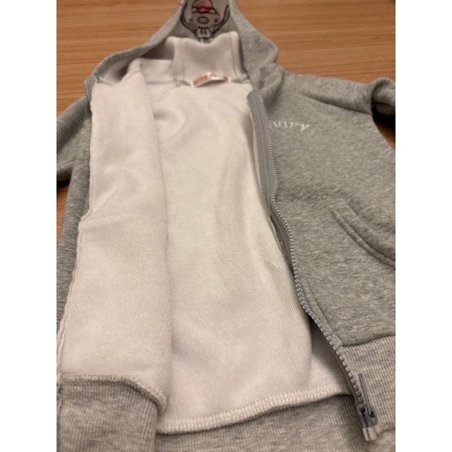 全新 兒童卡通電繡內刷毛連帽外套 約120~130cm 童裝 中性款 大童男童女童-細節圖3