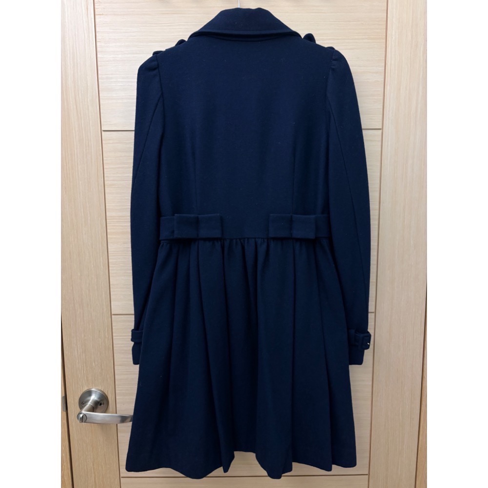 全新 專櫃 epanouir 金釦羊毛大衣外套 原價$6980 吊牌未拆 長版外套-細節圖4