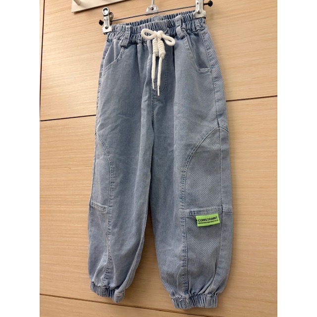 全新 SNIDOLS KIDS 兒童軟質牛仔褲 束口褲 100cm 童裝 中性款 幼兒男童女童-細節圖2