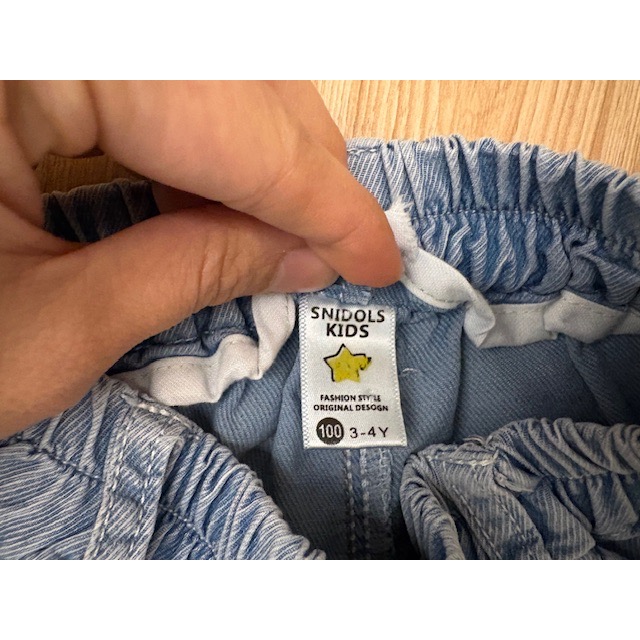 全新 SNIDOLS KIDS 兒童軟質牛仔褲 束口褲 100cm 童裝 中性款 幼兒男童女童-細節圖4