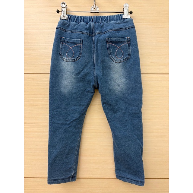 二手少穿 cute baby 兒童內厚絨保暖牛仔褲 約100cm 童裝 小童女童男童-細節圖4