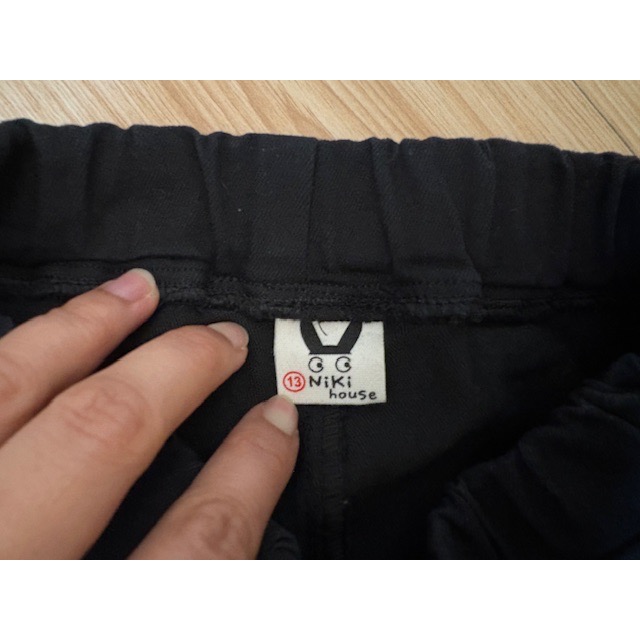 二手很新 Niki house 兒童時尚百褶邊喇叭褲 七分褲 約110cm 童裝 女童小童-細節圖4