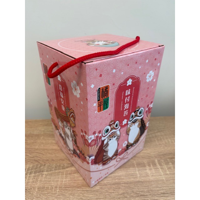 全新 橘平屋 味付海苔桶 貓福珊迪 禮盒-細節圖2