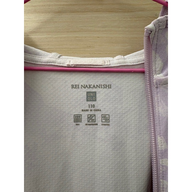 二手保存良好 Uniqlo 兒童 抗UV透氣防曬外套 110cm 中性款 童裝女童男童-細節圖5