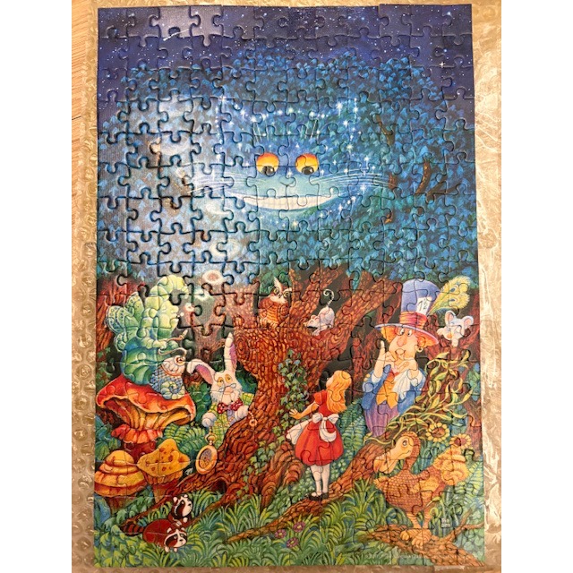 二手近全新 雷諾瓦拼圖 愛麗絲200片拼圖 愛麗絲夢遊仙境-細節圖2