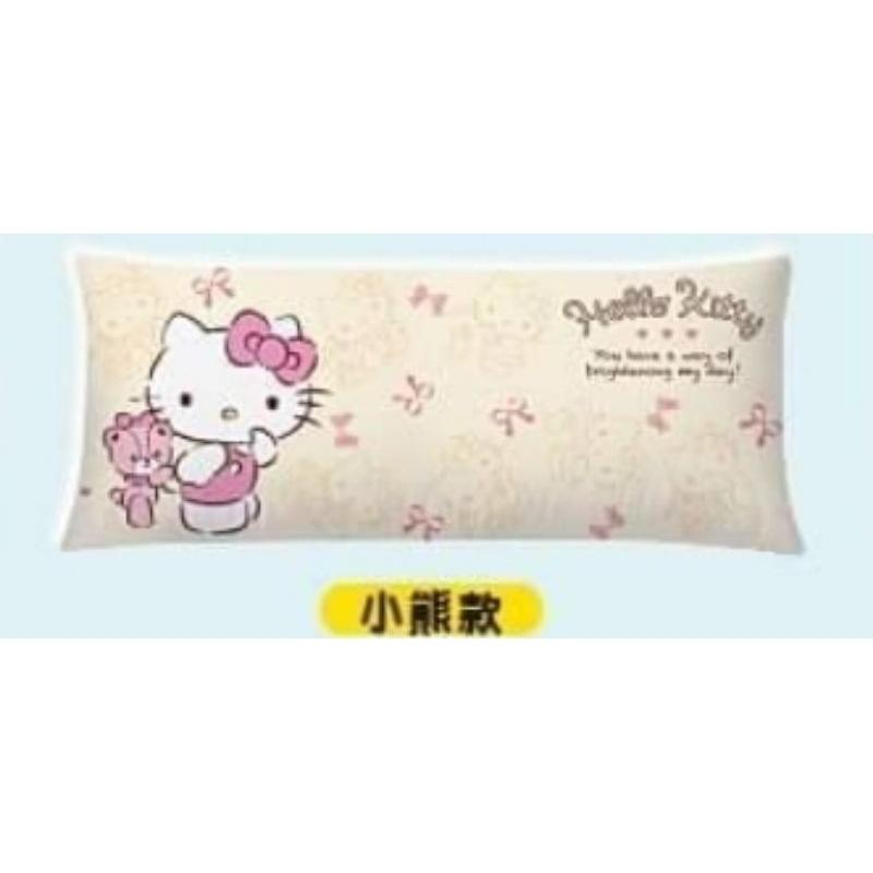 711 Hello KITTY涼夏家居冰涼四季被床包三件組4尺超長抱枕超細纖維中枕 緞帶 小熊-細節圖7